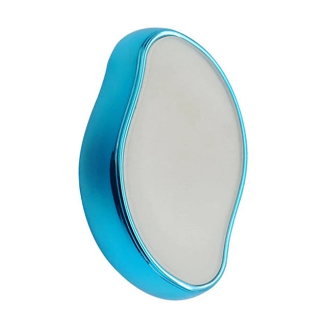 Depilador de Cristal para Remoção Física de Pelos – Sem Dor, Limpeza Fácil e Reutilizável, Ideal para Cuidados com o Corpo