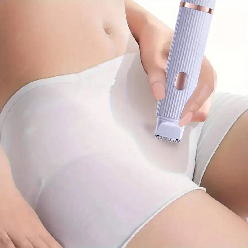 Barbeador Elétrico Feminino 2 em 1 – Ideal para sobrancelhas, rosto, pernas e axilas, depilador portátil para uso a seco e molhado

Descrição:
