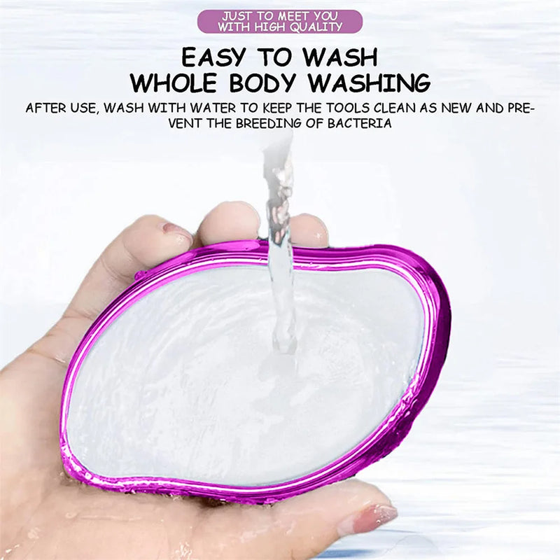 Depilador de Cristal para Remoção Física de Pelos – Sem Dor, Limpeza Fácil e Reutilizável, Ideal para Cuidados com o Corpo